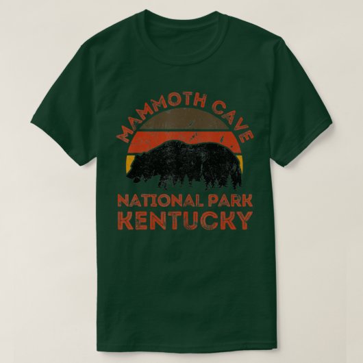 Mammoth Cave Nationalpark Kentucky Bären Wandern N T-Shirt (Design vorne)