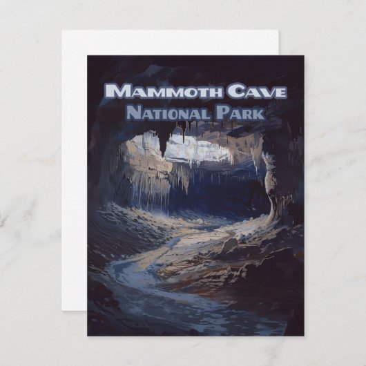 Mammoth Cave Nationalpark Kentucky Card (Vorne/Hinten)