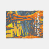 Mammoth Cave Nationalpark Kentucky Fleecedecke (Vorderseite (Horizontal))