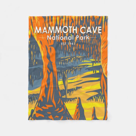 Mammoth Cave Nationalpark Kentucky Fleecedecke (Vorderseite)