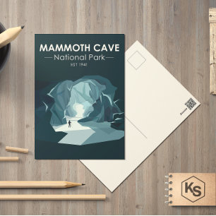 Mammoth Cave Nationalpark Kentucky Vintage Postkarte