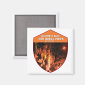 Mammoth Cave Nationalpark Kentucky Vintages Retro Magnet (Vorderseite/Rückseite)