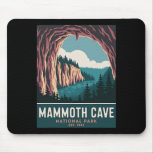 Mammoth Cave Nationalpark Vintage Camping Wandern Mousepad