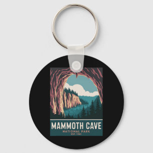 Mammoth Cave Nationalpark Vintage Camping Wandern Schlüsselanhänger