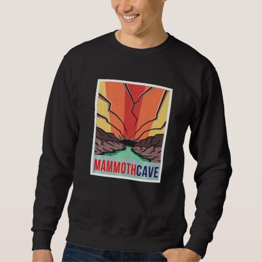 Mammoth Cave Retro National Park Souvenir Kentucky Sweatshirt (Vorderseite)