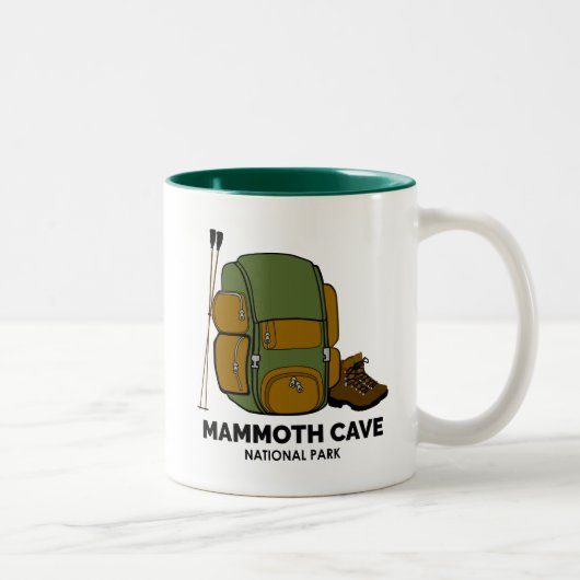 Mammoth Höhle National Park Backpack Zweifarbige Tasse (Rechts)