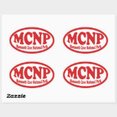 Mammoth Höhle National Park Root Oval Aufkleber (Blatt)