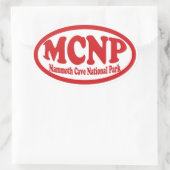 Mammoth Höhle National Park Root Oval Aufkleber (Tasche)