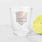 Mammoth Höhle Nationalpark Illustration Retro Art Schnapsglas (Rückseite)