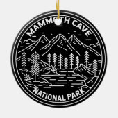 Mammoth Höhle Nationalpark Kentucky Monoline Keramik Ornament (Hinten)