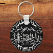 Mammoth Höhle Nationalpark Kentucky Monoline Schlüsselanhänger (Vorderseite)