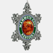 Mammoth Höhle Nationalpark Kentucky Schneeflocken Zinn-Ornament (Links)