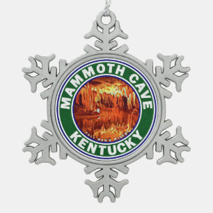 Mammoth Höhle Nationalpark Kentucky Schneeflocken Zinn-Ornament