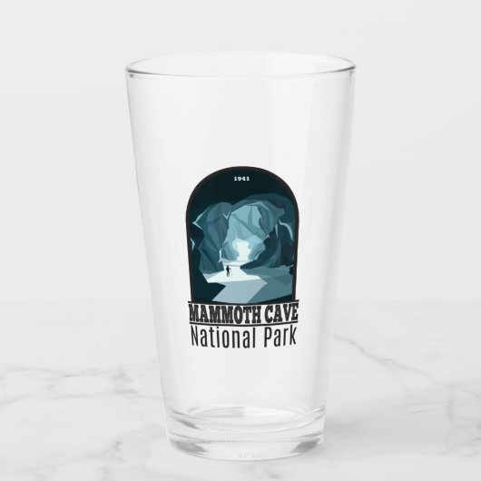 Mammoth Höhle Nationalpark Kentucky Vintag Glas (Vorderseite)