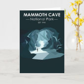 Mammoth Höhle Nationalpark Kentucky Vintag Karte (Gelbe Blume)