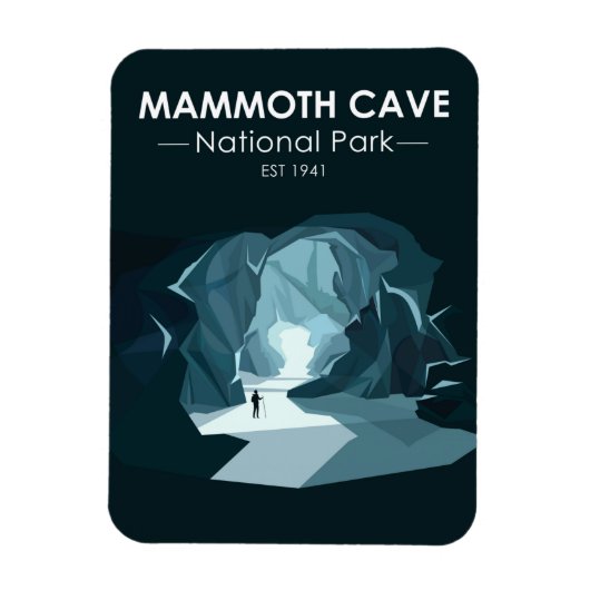 Mammoth Höhle Nationalpark Kentucky Vintag Magnet (Vertikal)
