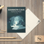 Mammoth Höhle Nationalpark Kentucky Vintag Postkarte<br><div class="desc">Mammoth Höhle Vektorgrafik Design. Der Park liegt im Westen von Kentucky und umfasst Teile der Mammoth-Höhle,  dem längsten Höhlensystem der Welt.</div>
