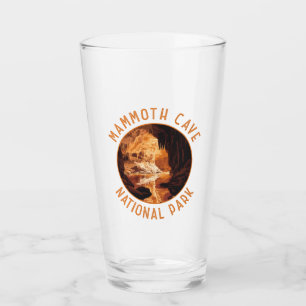 Mammoth Höhle Nationalpark Retro Distressed Circle Glas