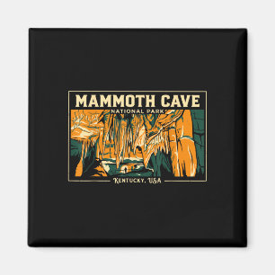 Mammoth-Höhle Vintage Nationalpark-Abenteuer Magnet