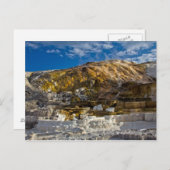 Mammoth Hot Spring Postkarte (Vorne/Hinten)
