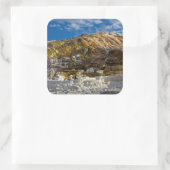 Mammoth Hot Spring Quadratischer Aufkleber (Tasche)