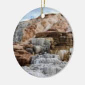 Mammoth Hot Springs at Yellowstone Nationalpark Keramik Ornament (Links)