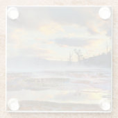 Mammoth Hot Springs Glasuntersetzer (Rückseite)