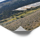 Mammoth Hot Springs Panorama, Yellowstone, Wyoming Poster (Ecke)