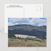 Mammoth Hot Springs Panorama, Yellowstone, Wyoming Postkarte (Vorne/Hinten)