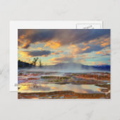 Mammoth Hot Springs Postkarte (Vorne/Hinten)