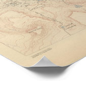Mammoth Hot Springs und Vicinity Poster (Ecke)