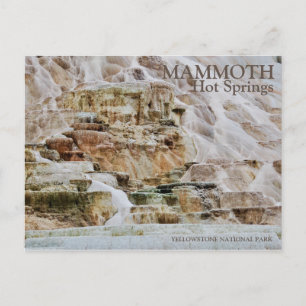MAMMOTH HOT SPRINGS, YELLOWSTONE NATIONAL PARK, WE POSTKARTE