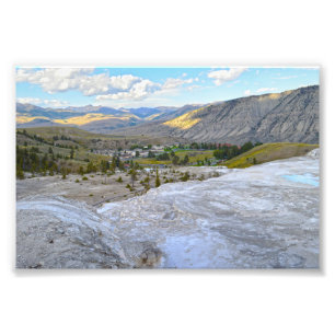 Mammoth Hot Springs, Yellowstone-Nationalpark Fotodruck