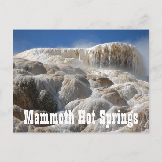 Mammoth Hot Springs, Yellowstone Nationalpark Postkarte (Vorderseite)