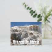 Mammoth Hot Springs, Yellowstone Nationalpark Postkarte (Stehend Vorderseite)