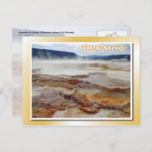 Mammoth Hot Springs, Yellowstone Nationalpark Postkarte (Vorne/Hinten)