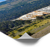 Mammoth Hot Springs, Yellowstone, Wyoming Poster (Ecke)
