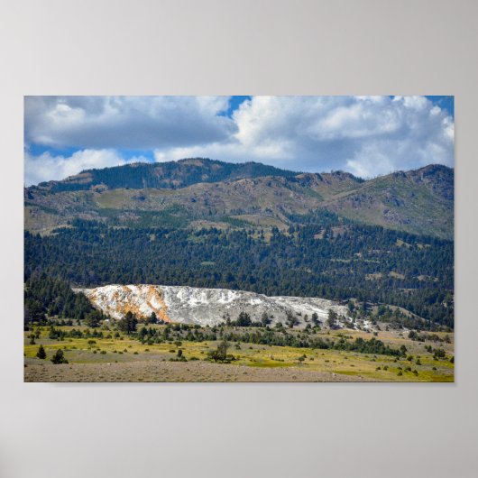 Mammoth Hot Springs, Yellowstone, Wyoming Poster (Vorne)