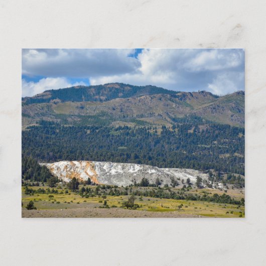 Mammoth Hot Springs, Yellowstone, Wyoming Postkarte (Vorderseite)