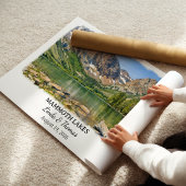 Mammoth Lakes California Poster, Wasserfarbe, Cust Poster