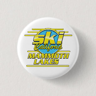 Mammoth Lakes California Ski-Logo Button