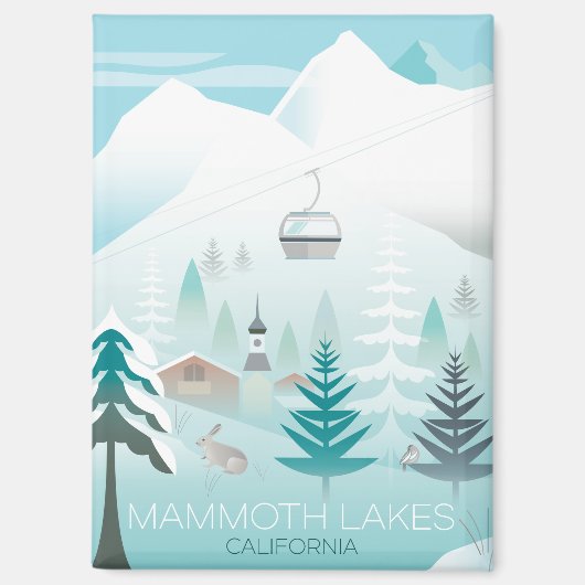 Mammoth Lakes Kühlschrank Magnet (Vorderseite)