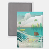 Mammoth Lakes Kühlschrank Magnet (Vorderseite/Rückseite)