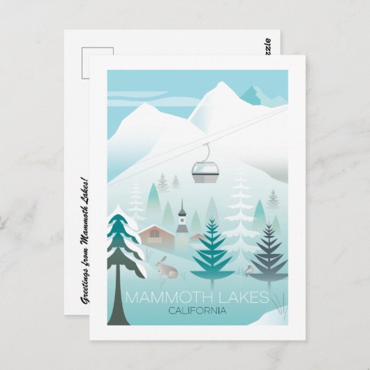 Mammoth Lakes Postcard Postkarte (Vorne/Hinten)