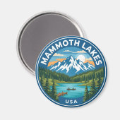 Mammoth Lakes USA Magnet (Vorderseite/Rückseite)
