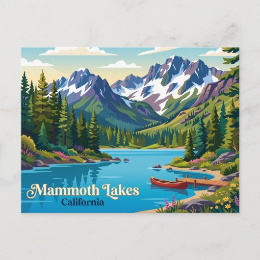 Mammoth Lakes USA Postkarte (Vorderseite)