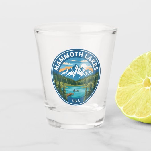 Mammoth Lakes USA Schnapsglas (Vorderseite)