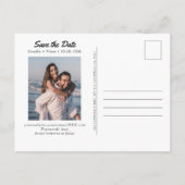 Mammoth Lakes Wedding Save the Date Postcard Postkarte (Rückseite)