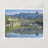 Mammoth Lakes Wedding Save the Date Postcard Postkarte (Vorderseite)