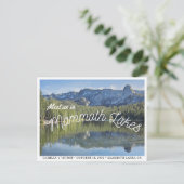 Mammoth Lakes Wedding Save the Date Postcard Postkarte (Stehend Vorderseite)